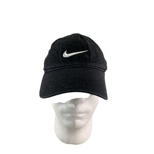 Nike Hat Cap Strap Back Youth Kids Black White Swoosh Embroidered Baseball GZ2